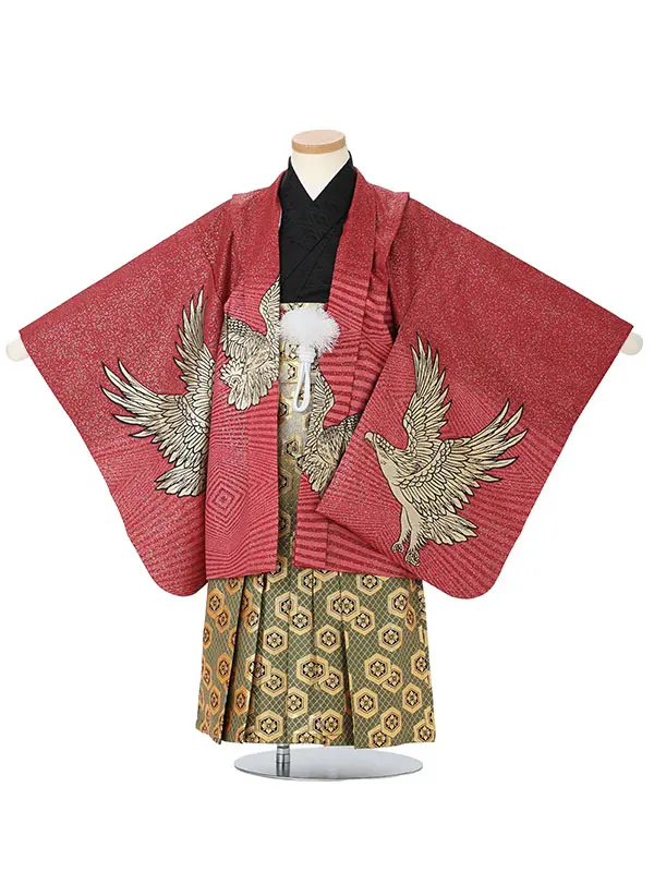 【金彩】タカ　エンジ　　着物黒
