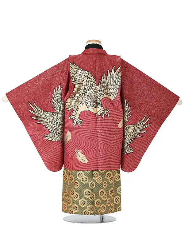 【金彩】タカ　エンジ　　着物黒