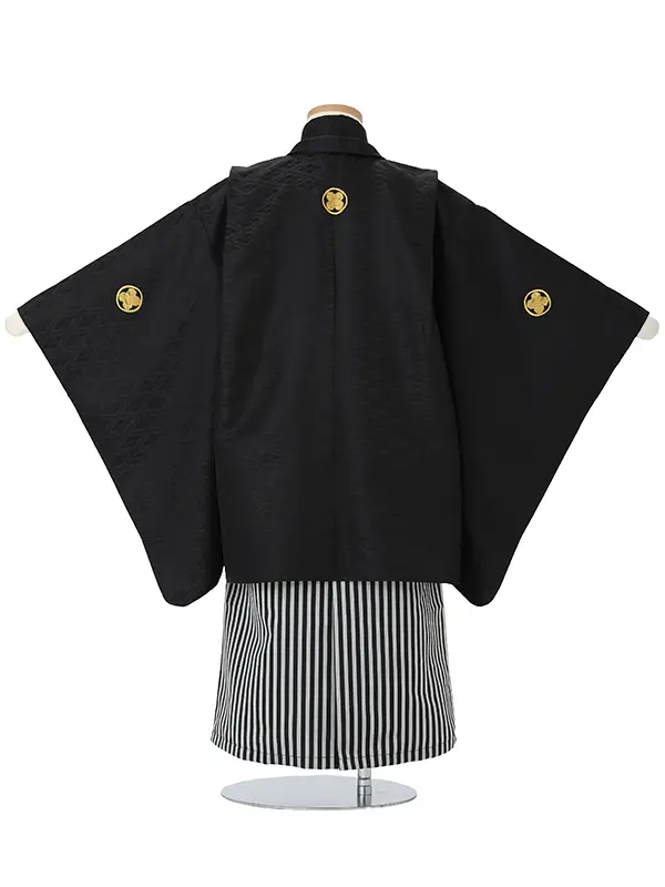 【金刺繍紋】黒紋付　着物黒