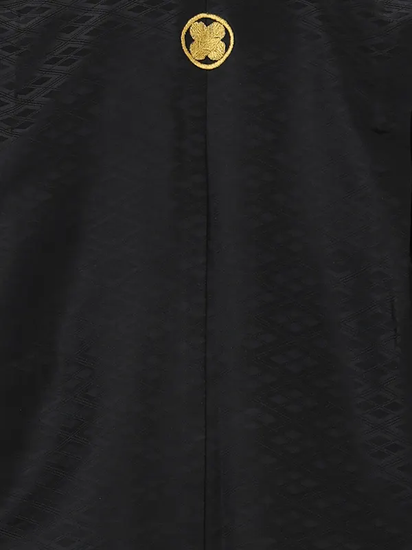 【金刺繍紋】黒紋付　着物黒