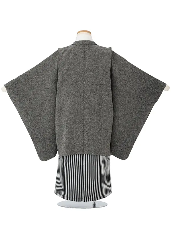 江戸小紋　うずまき黒　着物白