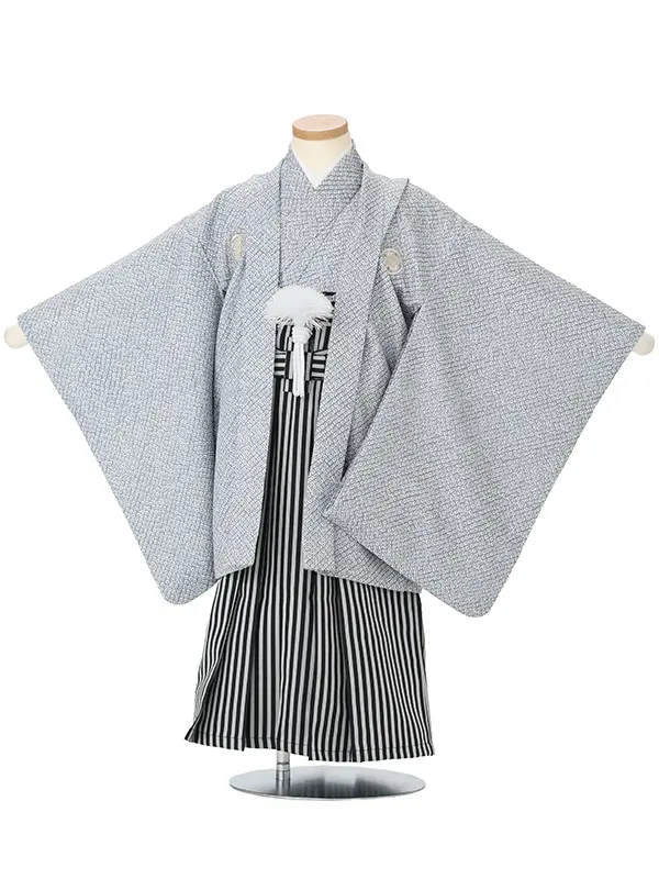 総絞り風　グレー