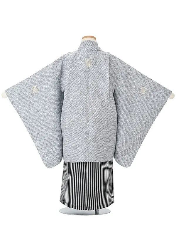 総絞り風　グレー