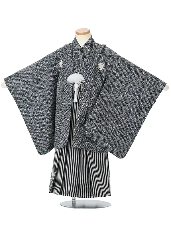 総絞り風　黒