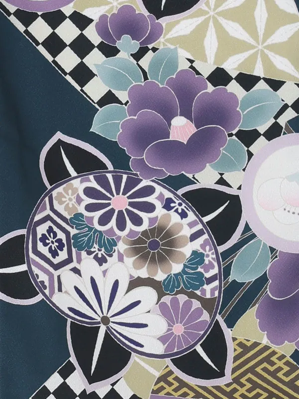 【刺繍】まりグレー　橘紺