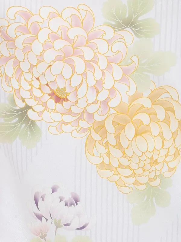 【刺繍】まりピンク　乱菊薄ブルー