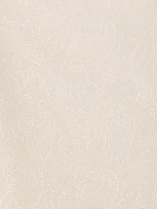 【絵羽】菊朱　ジャガードベージュ
