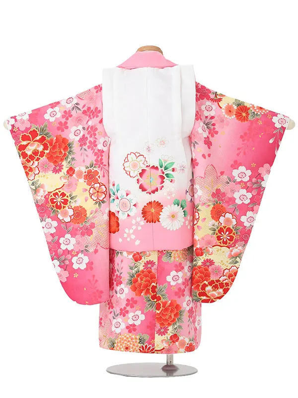まり白ピンク　下がり桜ピンク