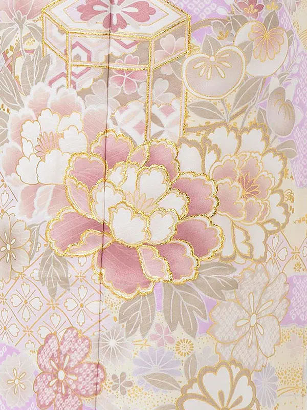 女児７才　【刺繍】貝桶　藤色