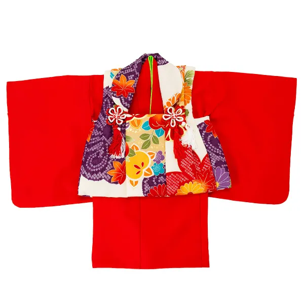 女児ベビー着物　橘疋田　ベージュ