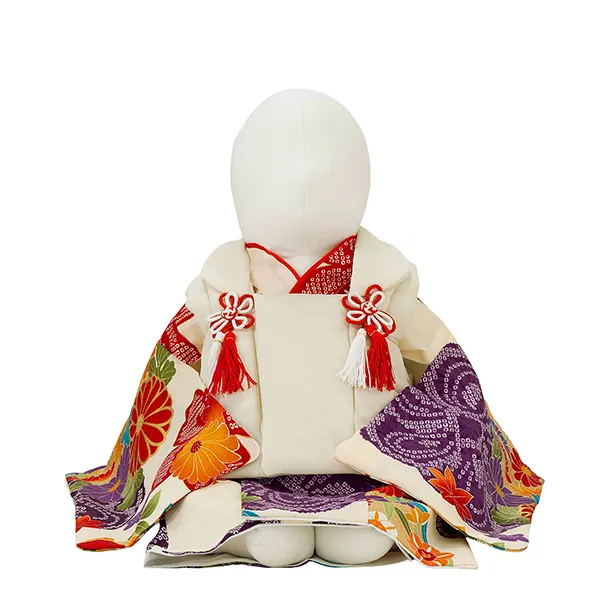 女児ベビー着物　橘疋田　ベージュ