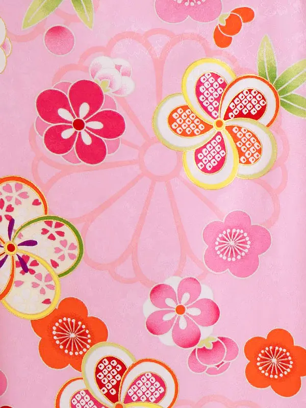 女児卒園袴【刺繍袴】ねじり梅　ピンク