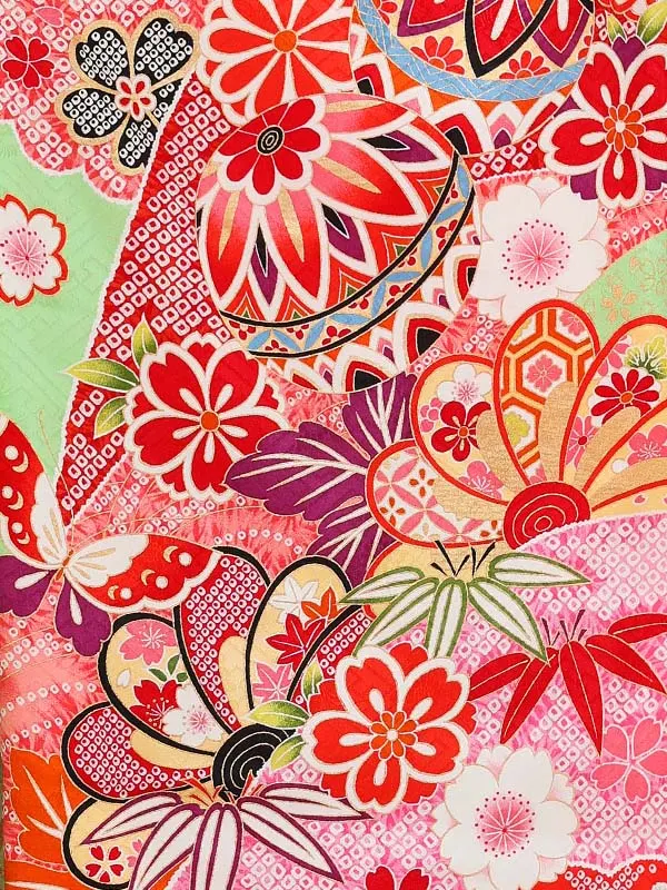 女児卒園袴【正絹】【刺繍袴】まりに疋田　エメラルドグリーン