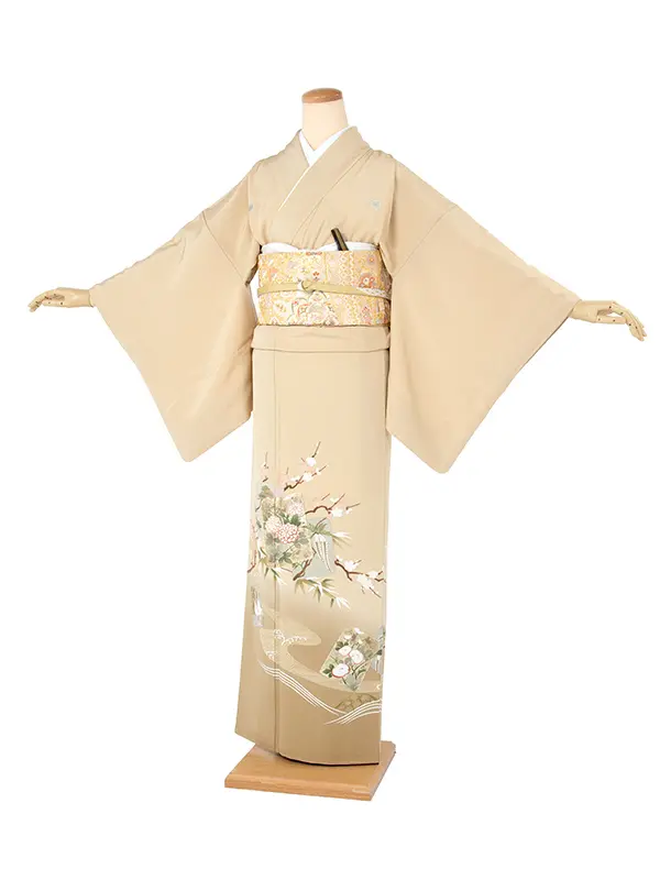 色留袖 ［zib/L］【ren-its0020】正絹/ABT004