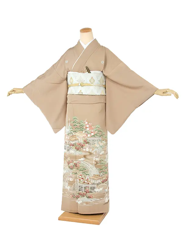 色留袖 ［zib/L］【ren-its0021】正絹/ABT005