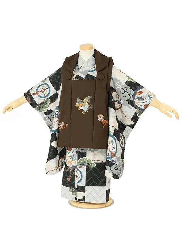 七五三 被布 男児 3歳【ren-3fs0533】AOF563