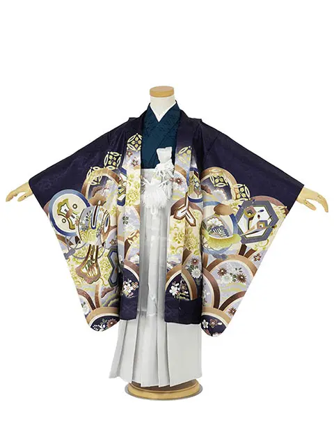 七五三 袴 男児 5歳【ren-5hs0544】AOG549