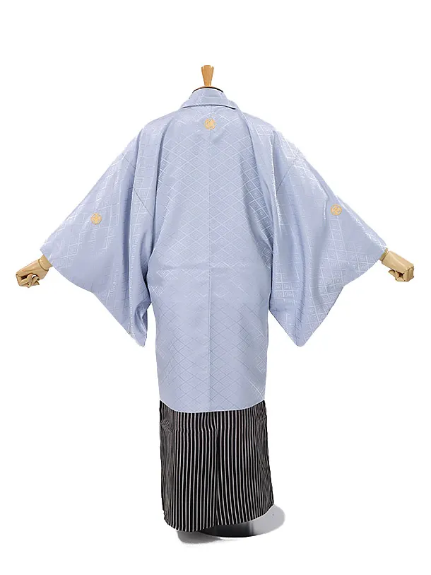 男性用袴　グレー617516　縞袴