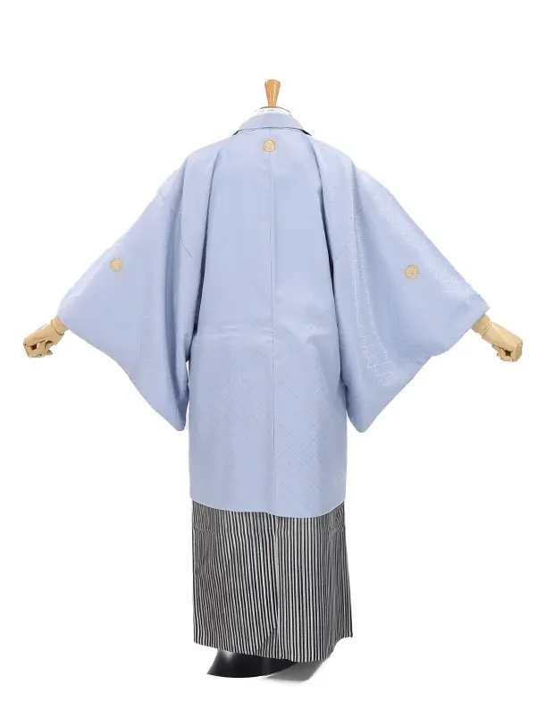 男性用袴　グレー717525　縞袴