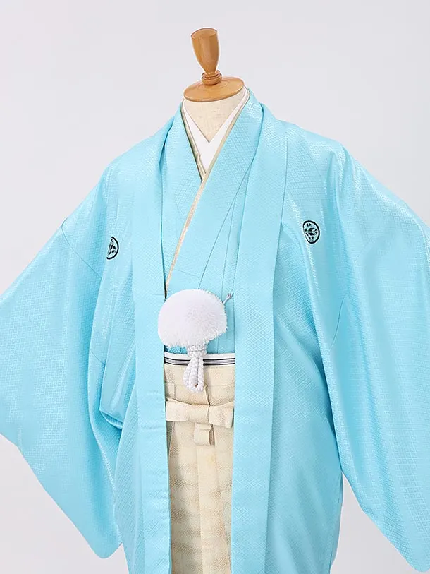 男性用袴　水色217019　紋袴霞