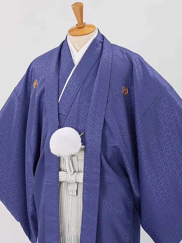 男性用袴　紫1117511　縞袴