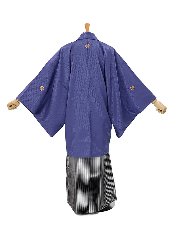 男性用袴　紫1117511　縞袴