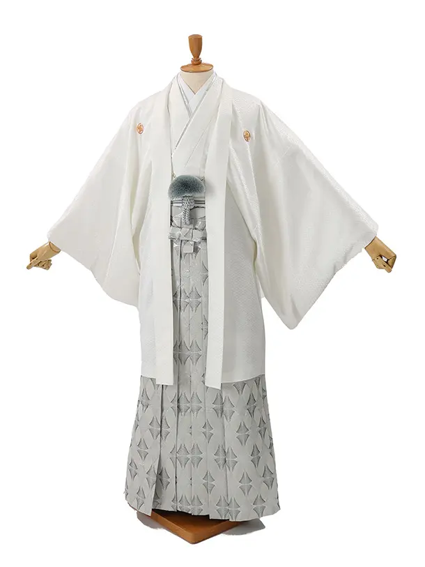 男性用袴　白29175120ファーショール付