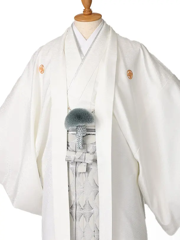 男性用袴　白29175120ファーショール付