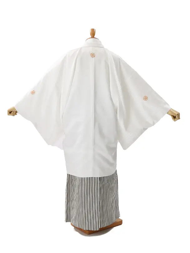 男性用袴　白4218039　縞袴