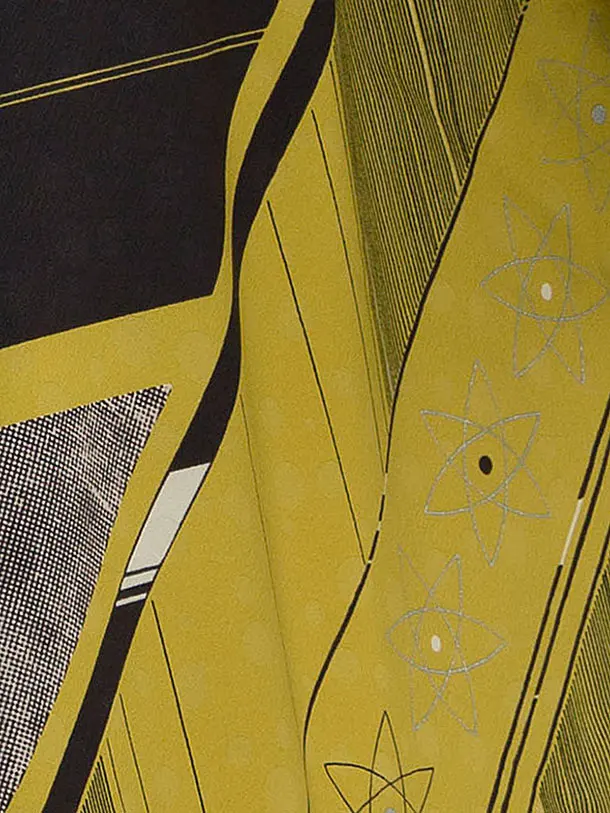 卒業袴レンタル A558 からし地水玉文閃光×水色袴