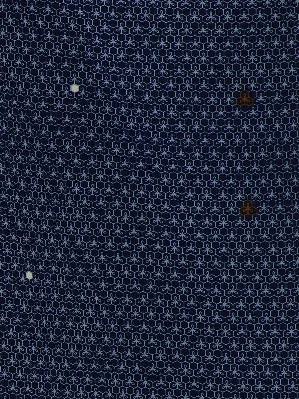 七五三(3歳男児被布)A068 紺ベルベット×紺亀甲柄