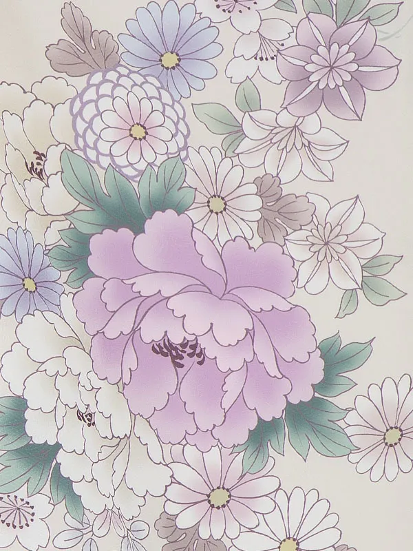 七五三(3歳女児被布)A084 白ぼたん×白花づくし