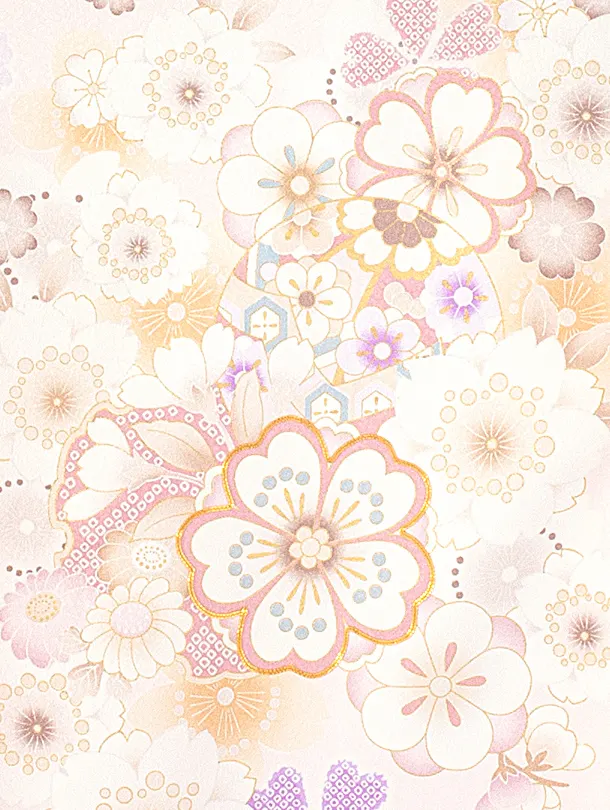 女児産着 お宮参りD0105 単衣 薄ピンク 地紋 花と毬