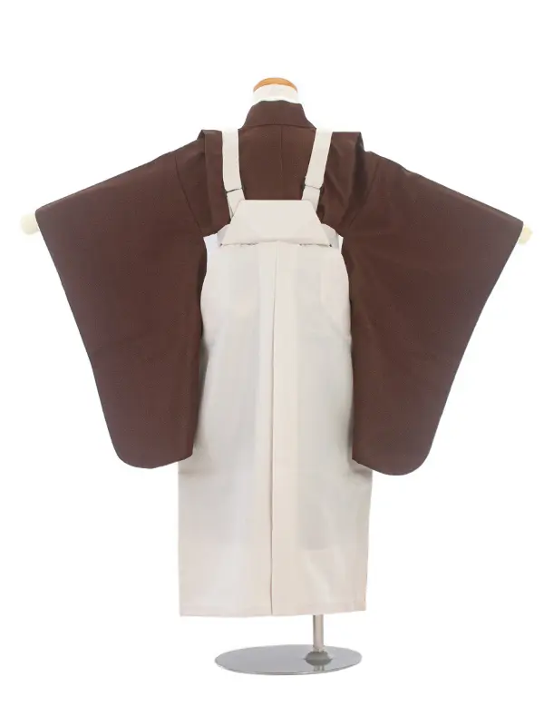 【簡単帯付き】七五三(5歳6歳袴)D5052 変わり縞 羽織