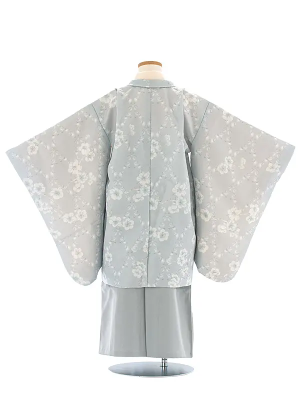 [かんたん着付]七五三(5歳6歳袴)D5088 KAGURA 月花パウダーブルー
