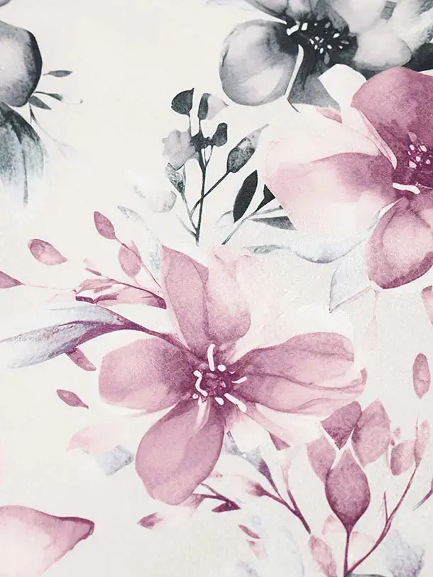 七五三(3歳女児被布)D3003 ピンク地 花 ／ピンク地 花