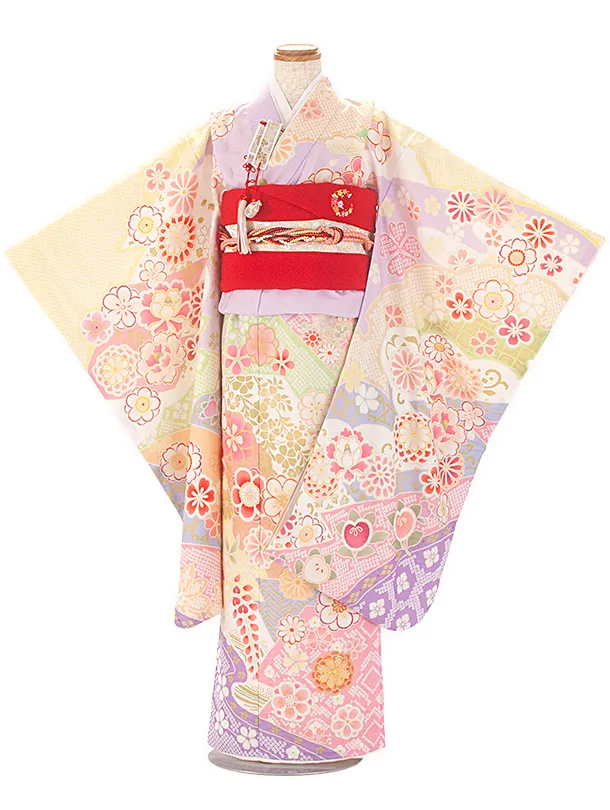 七五三レンタル(7歳女結び帯)式部浪漫 藤色 辻ヶ花