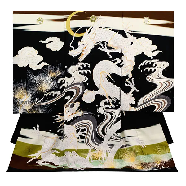 九重 (一つ身)茶色 お宮参り