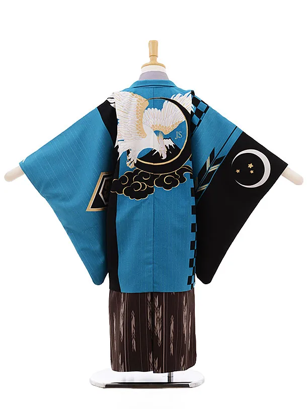 ジャパンスタイル 5歳(羽織袴)紫 七五三