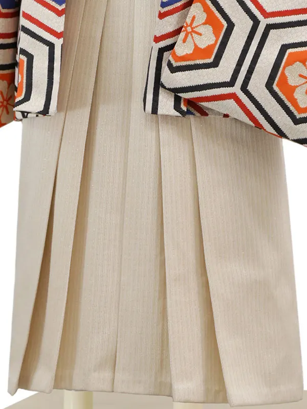 3歳(羽織袴)ｵﾚﾝｼﾞ 七五三