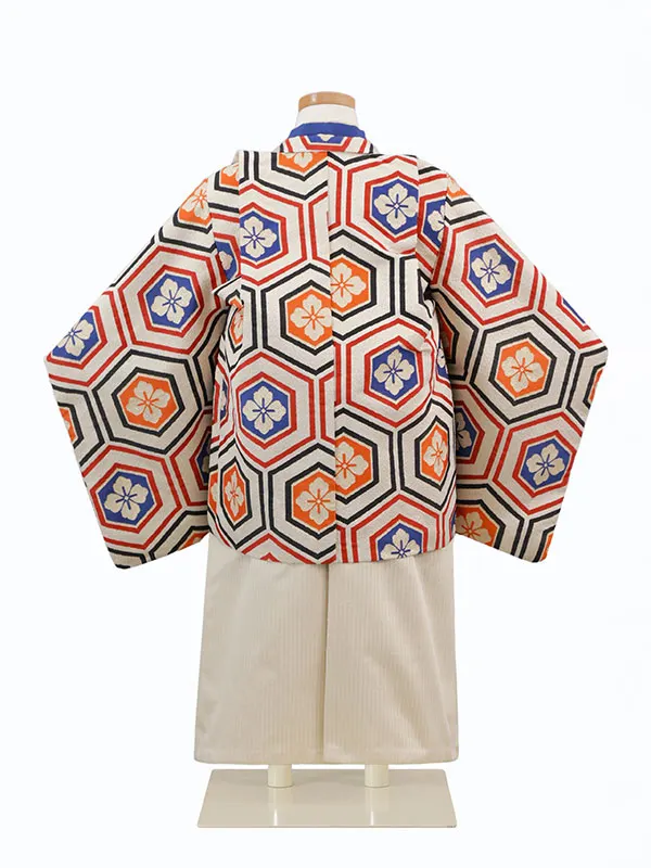 3歳(羽織袴)ｵﾚﾝｼﾞ 七五三