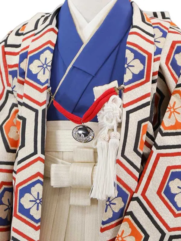 3歳(羽織袴)ｵﾚﾝｼﾞ 七五三