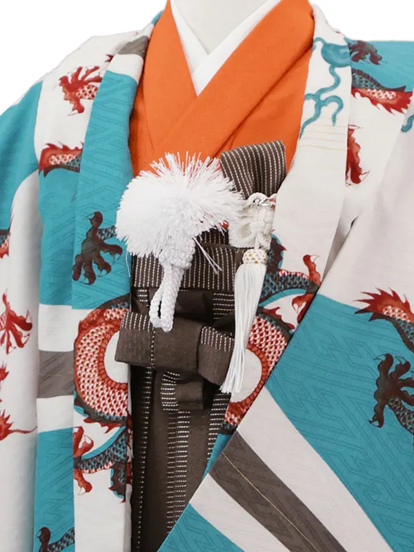 ﾓﾀﾞﾝｱﾝﾃﾅ 3歳(羽織袴)青 七五三