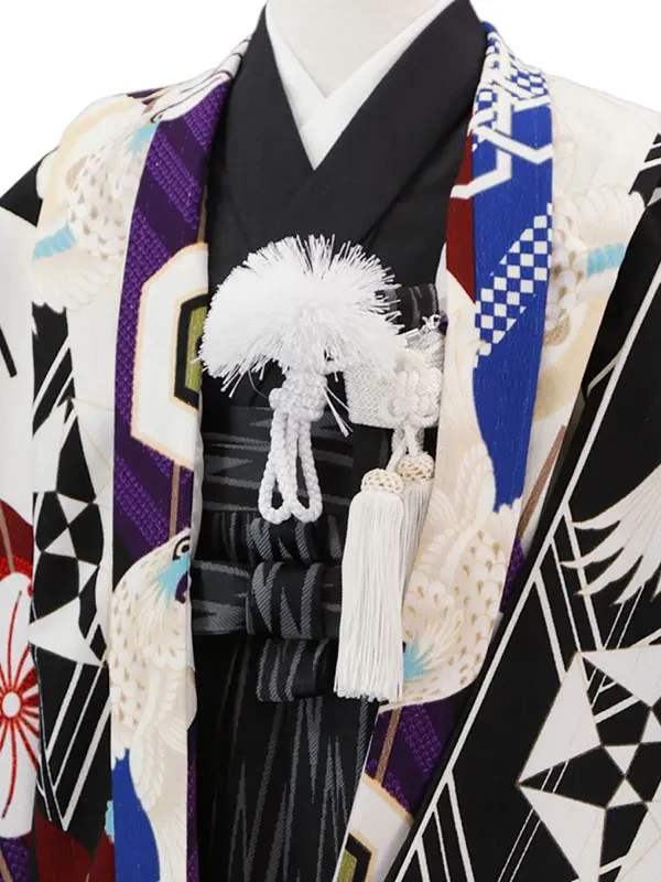 ジャパンスタイル 3歳(羽織袴)白 七五三