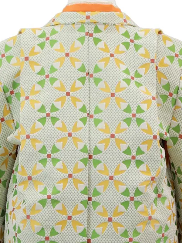 3歳(羽織袴)黄緑 七五三