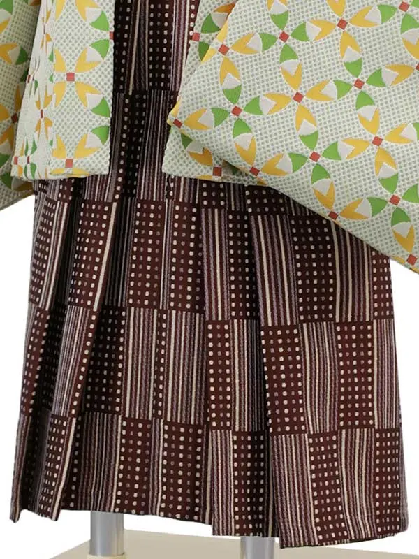 3歳(羽織袴)黄緑 七五三