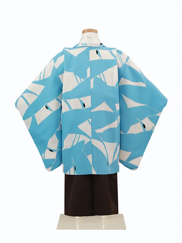 和ｓびんてーじ 3歳(羽織袴)水色 七五三