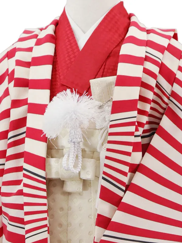 和ｓびんてーじ 3歳(羽織袴)赤 七五三