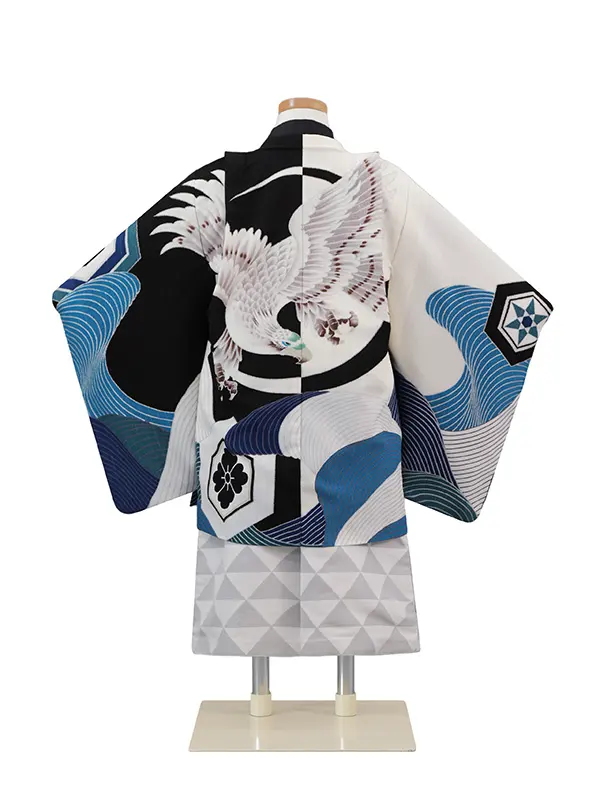 ジャパンスタイル 3歳(羽織袴)青 七五三