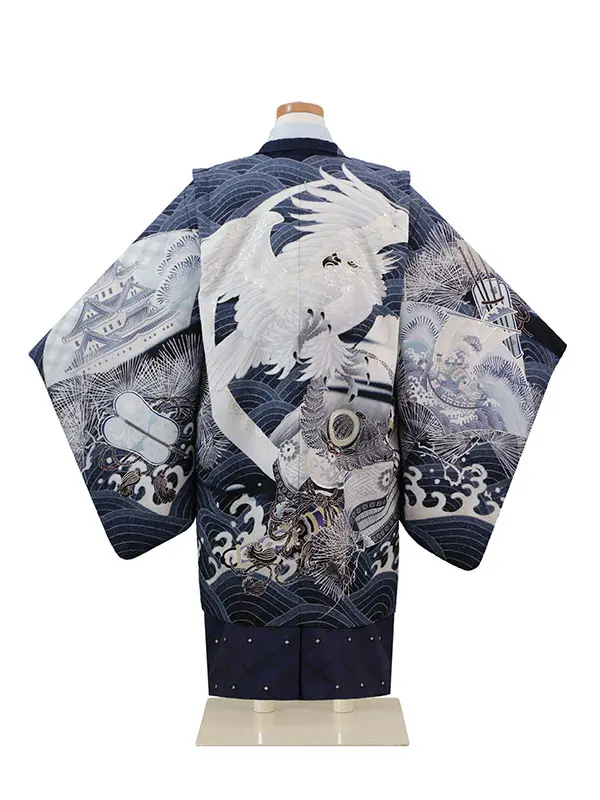 華徒然 5歳(羽織袴)紺 七五三